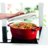 Pyrex Asadora de hierro fundido ovalada 3,8L Rojo 29x21cm
