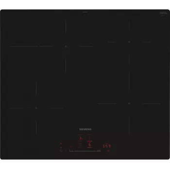 Siemens EH601HFB1E iQ300 Placa de inducción 60 cm Negro, Enrasada