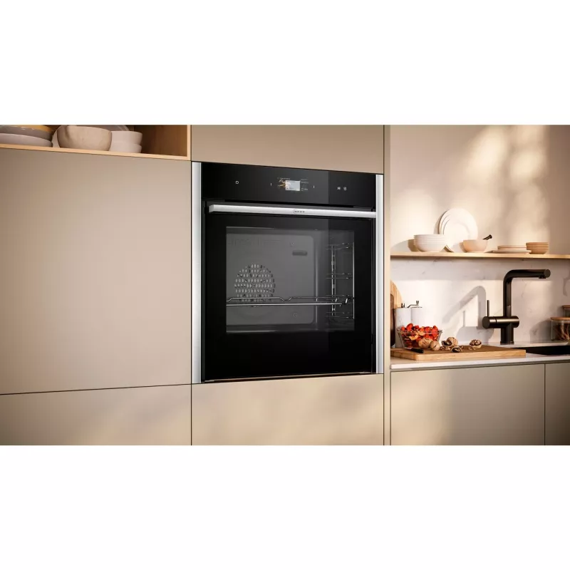 Neff B64FS31N0 N90 Horno empotrable con FullSteam, 71L, Acero inoxidable