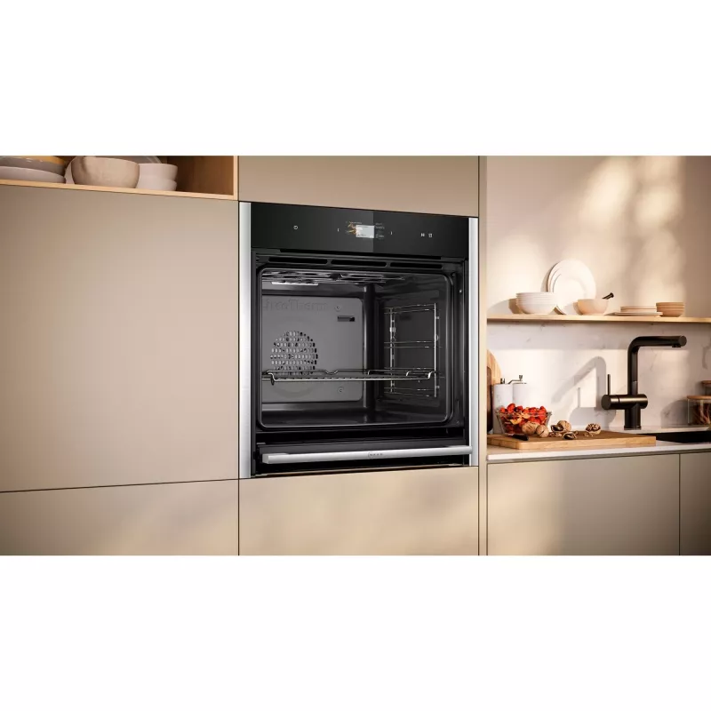 Neff B64FS31N0 N90 Horno empotrable con FullSteam, 71L, Acero inoxidable
