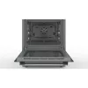 Bosch HKR39C250 Serie 4 Cocina eléctrica independiente con placa vitrocerámica, Acero inoxidable
