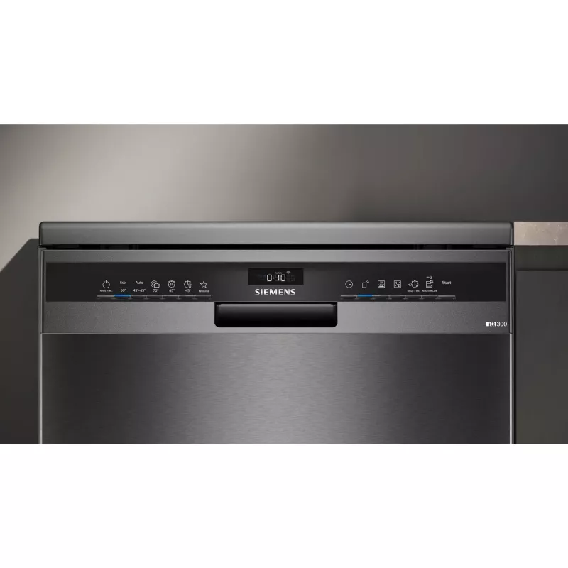 Siemens SN23EC03ME iQ300 Lavavajillas independiente 60 cm, 14 cubiertos, clase de eficiencia energética B, Home Connect