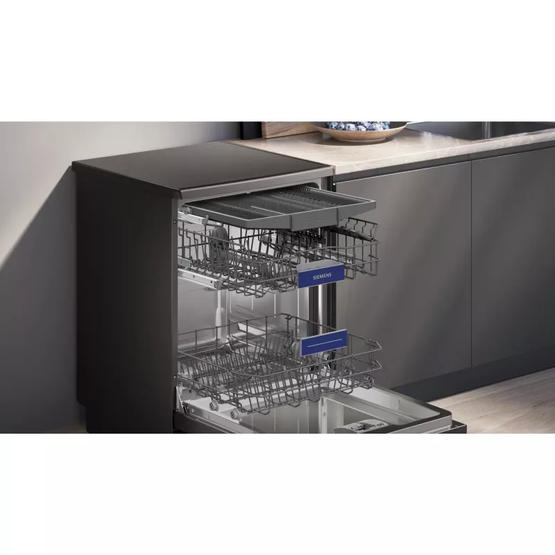 Siemens SN23EC03ME iQ300 Lavavajillas independiente 60 cm, 14 cubiertos, clase de eficiencia energética B, Home Connect