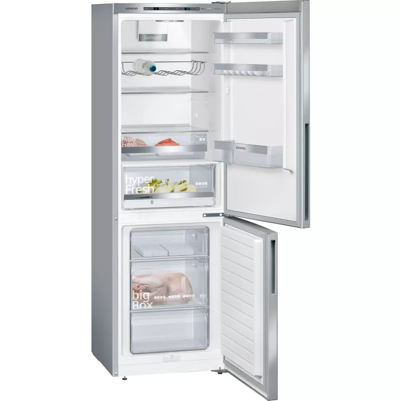 Siemens KG36EALCA iQ500 frigorífico-congelador combi independiente, 186 cm, C, acabado acero inoxidable