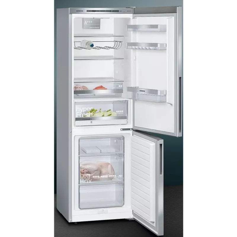 Siemens KG36EALCA iQ500 frigorífico-congelador combi independiente, 186 cm, C, acabado acero inoxidable