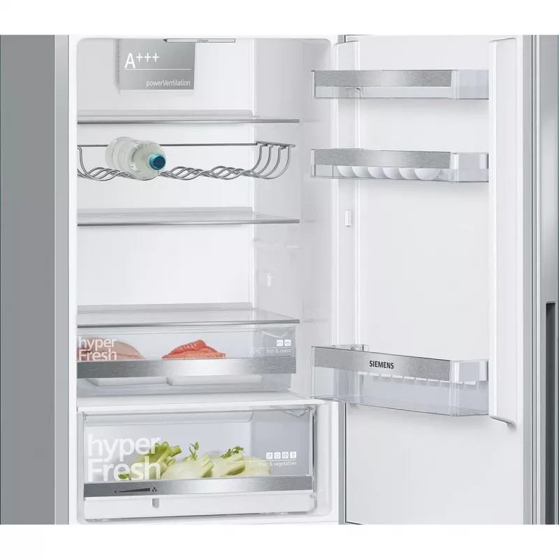 Siemens KG36EALCA iQ500 frigorífico-congelador combi independiente, 186 cm, C, acabado acero inoxidable