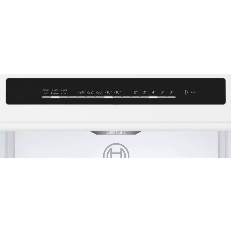 Bosch KGN36VIBT Serie 4 frigorífico-congelador combi independiente, 186 cm de altura, clase de eficiencia energética D, plata