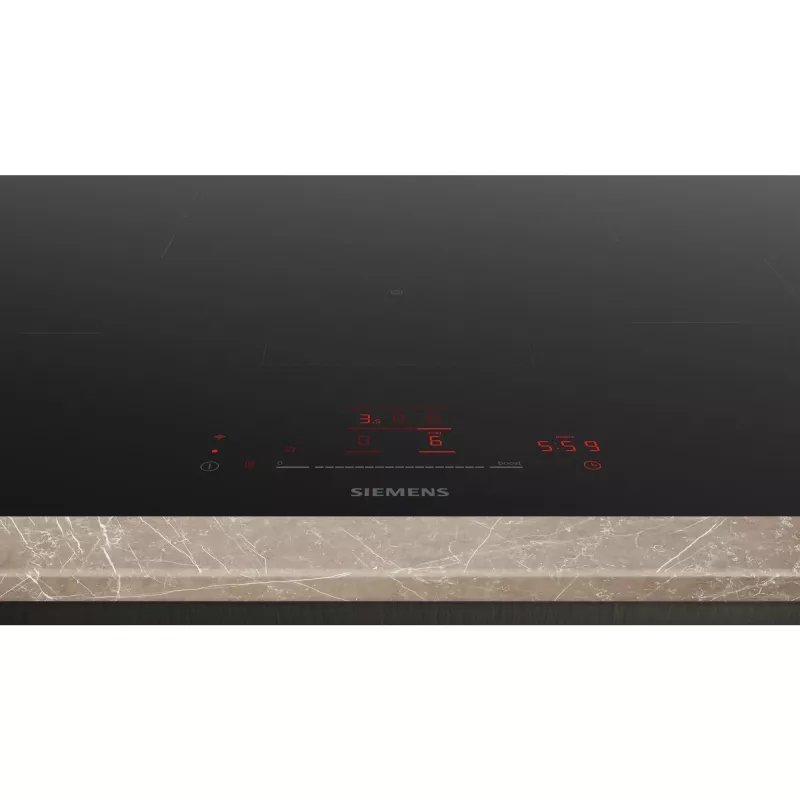 Siemens EH801HFB1E iQ300 placa de inducción 80 cm negra, enrasada (integrada)
