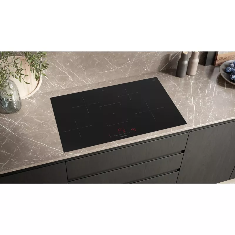 Siemens EH801HFB1E iQ300 placa de inducción 80 cm negra, enrasada (integrada)