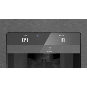 Siemens KF96DPXEA iQ700 frigorífico-congelador combi French Door Side-by-Side con dispensador de agua y hielo, 183 cm, clase de eficiencia energética E, acero inoxidable