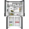 Siemens KF96DPXEA iQ700 frigorífico-congelador combi French Door Side-by-Side con dispensador de agua y hielo, 183 cm, clase de eficiencia energética E, acero inoxidable