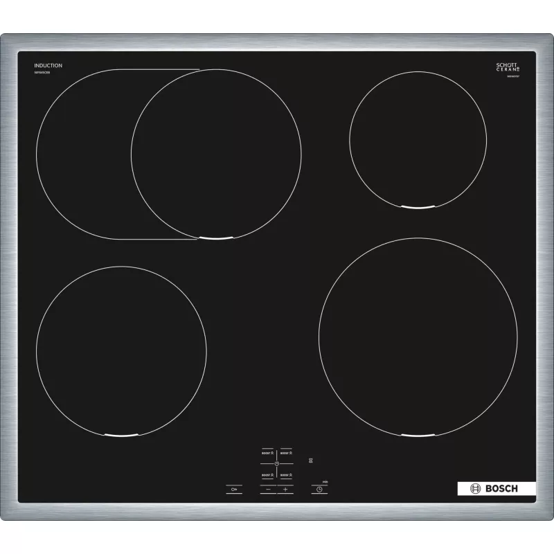 Bosch HND415LS62 set de horno empotrable y vitrocerámica, 71L, 7 funciones, acero inoxidable