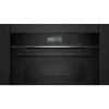 Siemens CS736G1B1 iQ700 horno compacto empotrable con función de vapor, 47 L, pantalla táctil TFT, Home Connect, negro