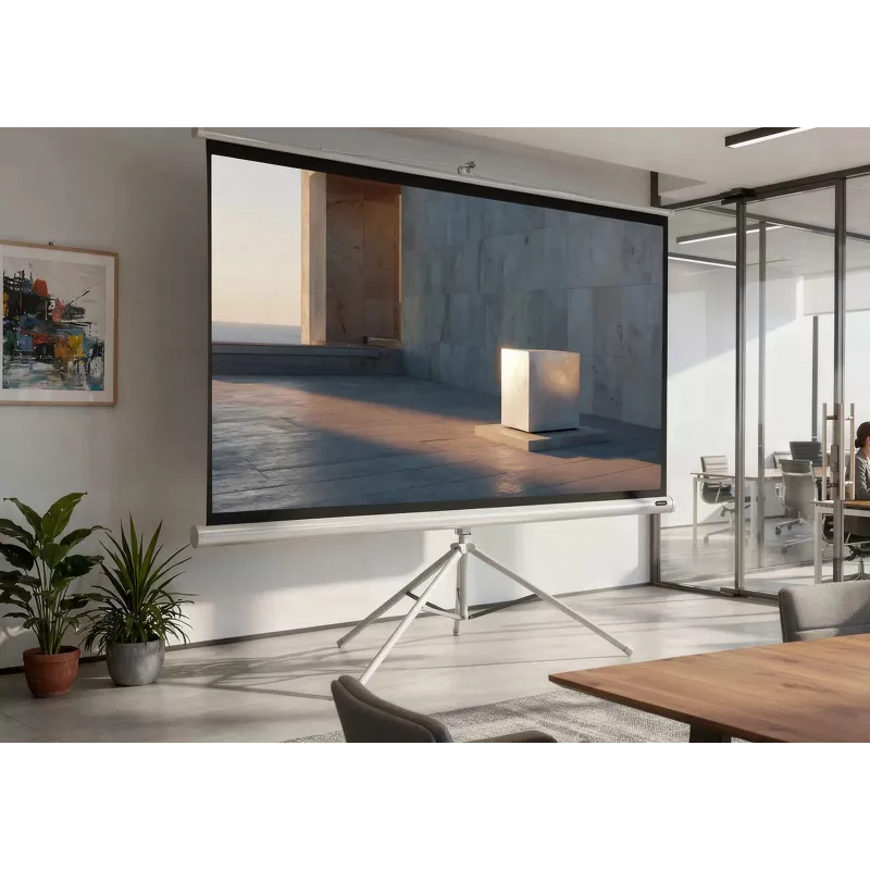 celexon Economy pantalla de trípode 133 x 133 cm White Edition