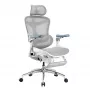 SIHOO DORO C300 Pro Silla de oficina ergonómica de malla con reposapiés, blanca