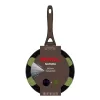 NEWILL Sartén de inducción Natura 24 cm con borde protector, marrón