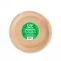 GOGREEN Platos de papel kraft Go Green Ø22cm 20 unidades