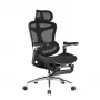 SIHOO DORO C300 Pro Silla de oficina ergonómica de malla con reposapiés, negra