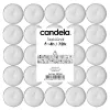 CANDELA Velas de té 75 uds. – Velas de té blancas sin perfume de parafina en vasos de aluminio, 3,5-4h de duración
