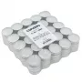 CANDELA Velas de té 100 uds., blancas, sin perfume, 4 h de duración