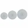 ASI COLLECTION Set de tapas de silicona con 3 Ø20/26/30 cm gris