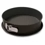 NEWILL Molde desmontable Ø26x7,6 cm negro con recubrimiento antiadherente de acero al carbono
