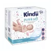 Kindii Pure & Soft Empapadores 60x60 cm, pack de 10, empapadores desechables impermeables, blanco