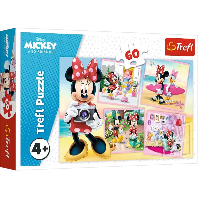 Puzle TREFL 60 piezas - Lovely Minnie - Disney Minnie Mouse