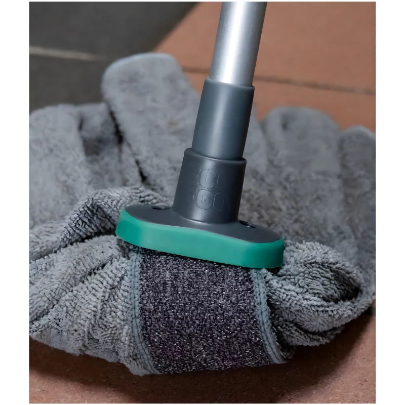 Cabezal de mopa de microfibra con mango telescópico Eco Ego CIRCULAR RUBI