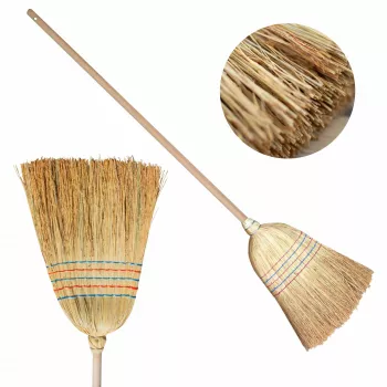 Escoba universal YORK con mango de madera Sorgo