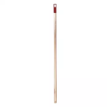 Mango de madera YORK 120 cm LUX – mango de repuesto para escobas, rastrillos, azadas, madera natural, 28 mm de diámetro