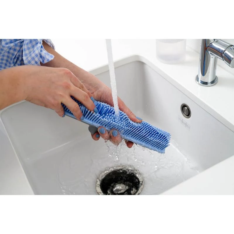 YORK BACTERIA STOP Cabezal de cepillo de goma para suelo 34 cm con cerdas antimicrobianas