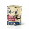 NATURAL Ternera con caza y calabaza - Comida húmeda para perros - 800g