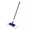 YORK Smart Flat Mop Brush 45x15 cm con mango telescópico 74-130 cm, microfibra, Gris/Azul