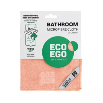 ECO EGO Paño de limpieza de microfibra para baño, 30x30 cm, Azul