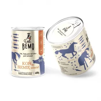 BEMO perro monoproteico alimento húmedo para perros – lata de 400 g