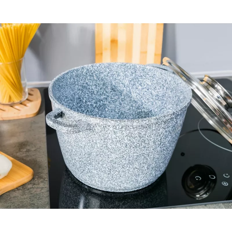 Zilner juego de menaje de mármol 4 piezas gris ZL-7066