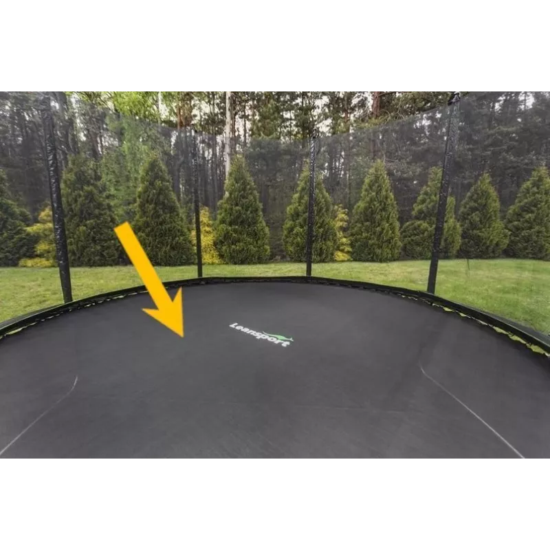 LEAN SPORT PRO lona de repuesto para trampolín 12 ft, 72 ganchos, polipropileno resistente a los rayos UV, negro