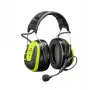 3M Peltor WS Alert X MRX21A3WS7 auriculares de protección auditiva Bluetooth con radio FM, diadema, SNR 31 dB, negro/amarillo