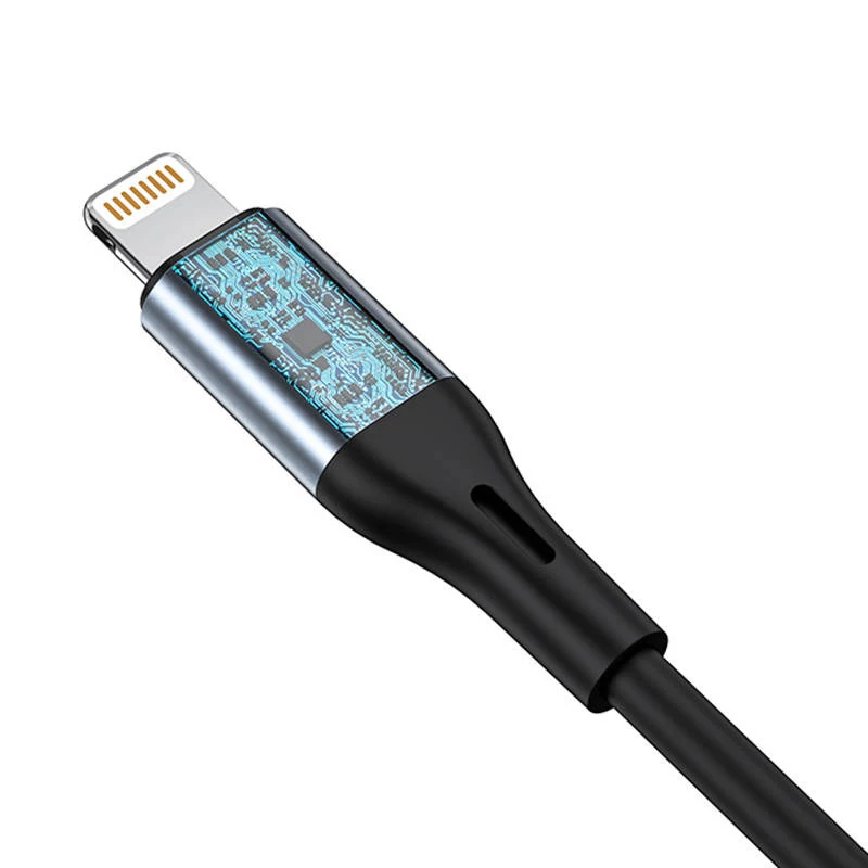 VIPFAN L05 cable de audio Lightning a 3,5 mm AUX, 1 m, gris