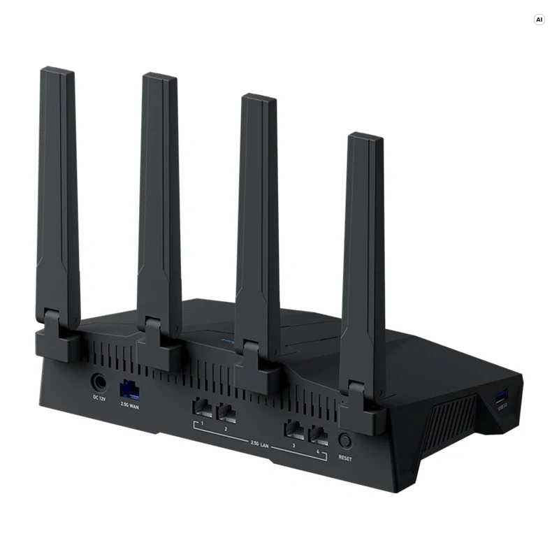 GL.iNet GL-BE6500 router VPN Wi-Fi 7 tri-banda 2,5G multi-gigabit