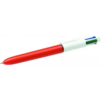 BIC 4 Colours Original Bolígrafo de bolas retráctil, 0,30 mm, azul/rojo/verde/negro (982867)