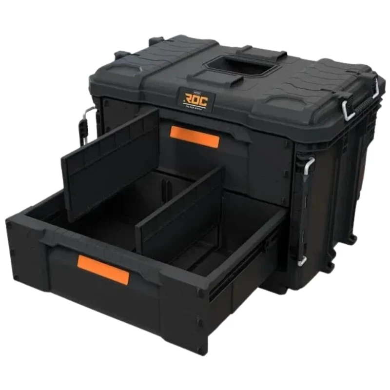 KETER DIY ROC Pro Gear 2 Cajón unidad XL Caja de herramientas con 2 cajones 56,5x37,5x41,3cm