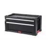 KETER DIY Caja de herramientas con 2 cajones, 56,2 x 28,9 x 26,2 cm, negro/rojo