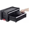 KETER DIY Caja de herramientas con 2 cajones, 56,2 x 28,9 x 26,2 cm, negro/rojo