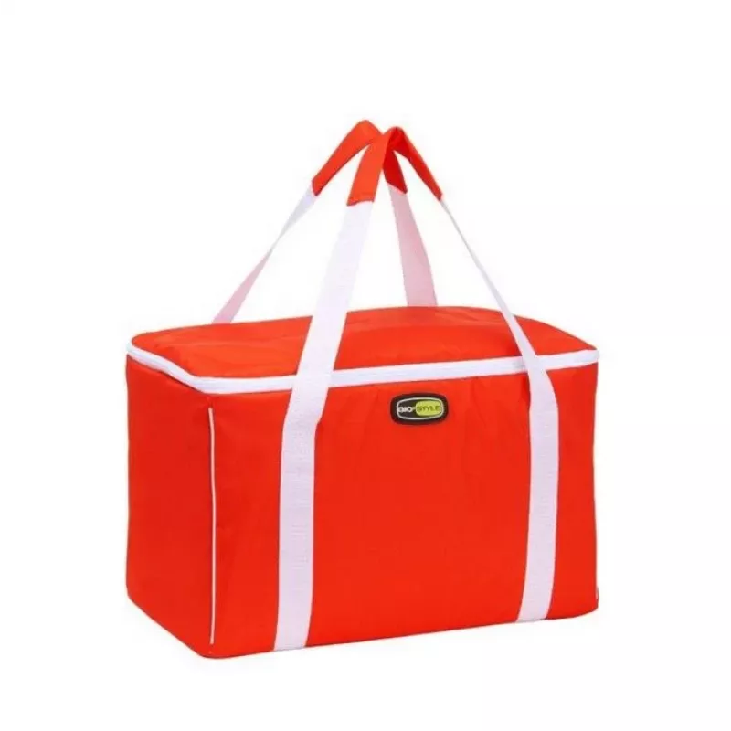 GIOSTYLE Bolsa térmica Evo Square surtido, verde/rojo/azul con decoración, 15 L