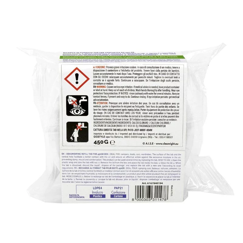 ORDINETT Pastilla recambio absorbedor de humedad 450 g limón
