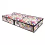 ORDINETT Caja de almacenamiento de ropa 107x50x15 cm Floral Beauty