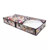 ORDINETT Caja de almacenamiento de ropa 107x50x15 cm Floral Beauty