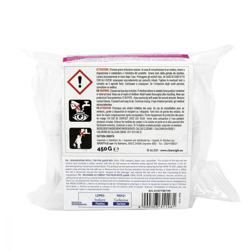 ORDINETT Pastilla recambio absorbedor de humedad 450g olor neutro